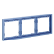 Рамка пластиковая VOLTUM S70 на 3 поста, (деним), VLS100315