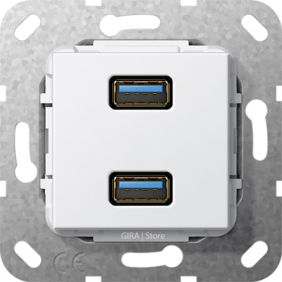 568403 Gira Разъем USB 3.0 A 2 местн.