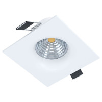 98471 Светодиод. встраиваемый светильник SALICETO димм., 6W(LED), 380lm, 88х88, 3000K, алюминий, бел