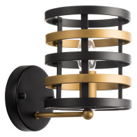 Lightstar 735610 (SB1509/1) Бра EPSILON 1х40W E14 ЧЕРНЫЙ/ЗОЛОТО (в комплекте)