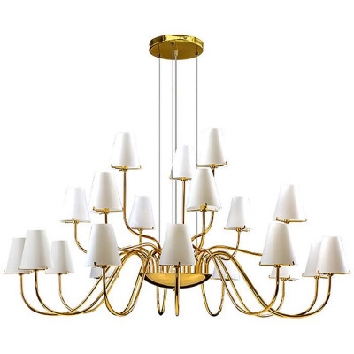 Lightstar 758212 (MD7116-21А) Люстра подв. DIAFANO 21х40W G9 ЗОЛОТО/БЕЛЫЙ (в комплекте)