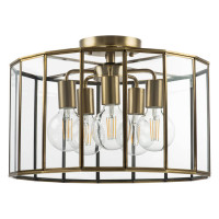 Lightstar 798251 (MX7961-5A) Люстра  GENNI 5х40W E27 ЛАТУНЬ/ПРОЗРАЧНЫЙ (в комплекте)