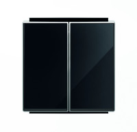 ABB SKY Стекло чёрное Клавиша для 2-клавишных выключателей/переключателей/кнопок