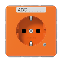 SCHUKO-розетка с полем для надписи и индикатором, CD1520BFNAKOO