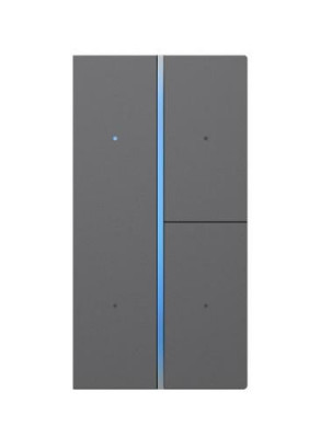 GVS CHKA-04/S7.1.23 Клавиши для дополнения стандартной панели S7, металл графит