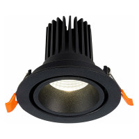 ST LUCE ST705.438.10 Св-к встр. Черный LED 1*10W 3000K 750Lm Ra>90 38° IP20 D102xH85 170-240V