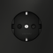 Розетка встраиваемая VOLTUM S70 с заземлением и защитными шторками, 16А, (черный матовый), VLS040208