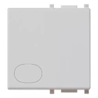 Vimar Клавиша на 2 модуля с индикатором "диск", серебро, 14022.G.SL