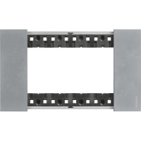 KA4804NW Bticino LIVING NOW. Декоративная рамка 4 модуля.Цвет "Луна", KA4804NW