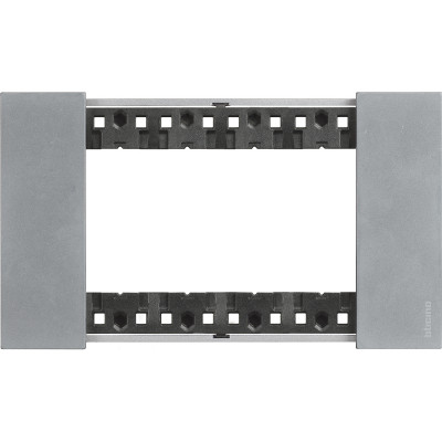 KA4804NW Bticino LIVING NOW. Декоративная рамка 4 модуля.Цвет "Луна", KA4804NW