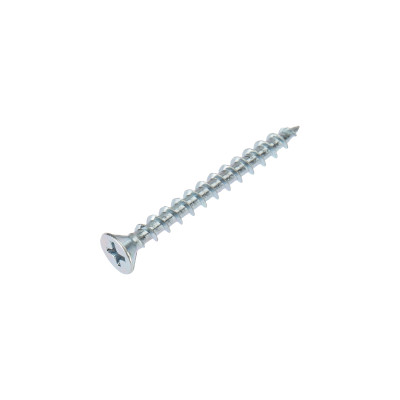 Саморез оконный острый 4,1х40мм, белый цинк, короб (500 шт/уп) KRANZ , KR-01-3721-005