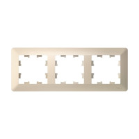 ATN220203 - ATLASDESIGN AIR 3-постовая РАМКА, БЕЖЕВЫЙ/дымчатый белый, Systeme Electric