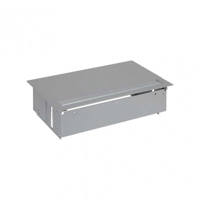 Simon 400 Врезной x5 розеточный блок, планка, 4x2P+E, 2хRJ45, Алюминий,, 45504020-133