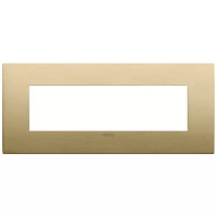 Vimar Накладка Classic на 7 модулей латунь зачищенная щеткой, 19657.12.01