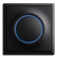 ABB Выключатель 1-клавишный, цвет -  черный бархат,  серия Impus