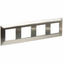 SKANDY Рамка 4-мест. SK-F34N металл никель IEK, SK-M42-M-K50