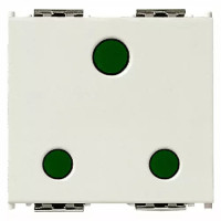 Vimar Розетка 2P+T 16A английский стандарт, белая, 16258.B