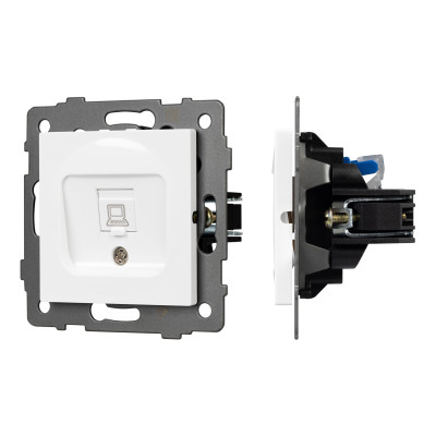 049842 - Механизм компьютерной розетки SCT-MPC1-PL-WH-V (RJ-45, CAT6) (Arlight, -)