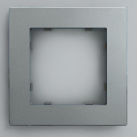 IRIDIUM Рамка на 1 пост, серебристый, Berlin 02, 02P102