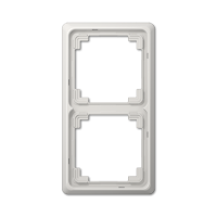 Рамка для вертикальной и горизонтальной установки, 2-кратная, светло-серая, CDP582LG
