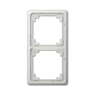 Рамка для вертикальной и горизонтальной установки, 2-кратная, светло-серая, CDP582LG