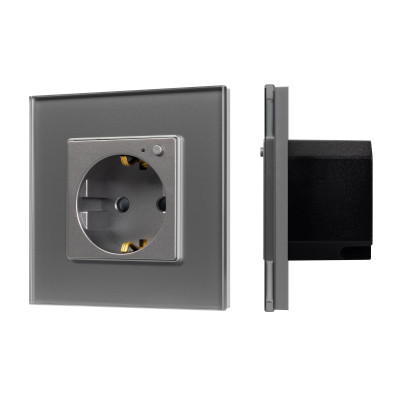 050101 - Розетка электрическая с Zigbee управлением SCT-OMALI-EUZB1-PL-GR (240V, 16A, Zigbee) (Arlight, -)