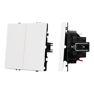 054242 - Механизм выключателя двухклавишный проходной SWT-NOBE-MKP2-SFPL-WH (230V, 10A) (Arlight, -)