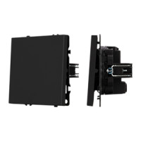 054249 - Механизм выключателя одноклавишный перекрёстный SWT-NOBE-MKX1-SFPL-BK (230V, 10A) (Arlight, -)