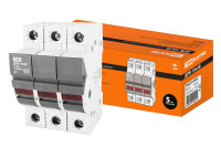 Держатель плавких вставок ДПВ 10х38 3П TDM Electric, SQ0216-0003