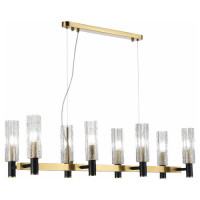 ST LUCE SL1238.303.08 Люстра подвесная ST-Luce Латунь/Кракелированное стекло E14 8*40W
