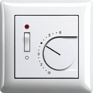 Gira Терморегулятор для теплого пола, глянцевый белый, серия Standard