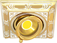 FD1024COP Fede Светильник встраиваемый поворотный SIENA, Gold White Patina
