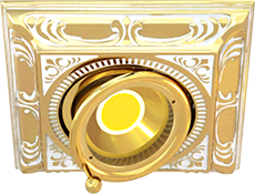 FD1024COP Fede Светильник встраиваемый поворотный SIENA, Gold White Patina