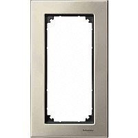 M-Elegance Рамка 2-ная без перегородки, титан