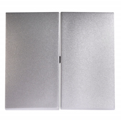 Legrand Лицевая панель для двухлавишного выключателя/переключателя - Legrand Valena - алюминий, 770252