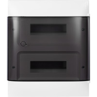 Legrand Practibox S Пластиковый щиток Навесной 2X12 Дымчатая дверь, 135612