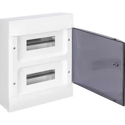 Legrand Practibox S Пластиковый щиток Навесной 2X12 Дымчатая дверь, 135612