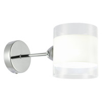 Evoluce SLE102801-01 Светильник настенный Хром/Прозрачный, Белый E14 1*40W Evoluce SLE102801-01 Светильник настенный Хром/Прозрачный, Белый E14 1*40W