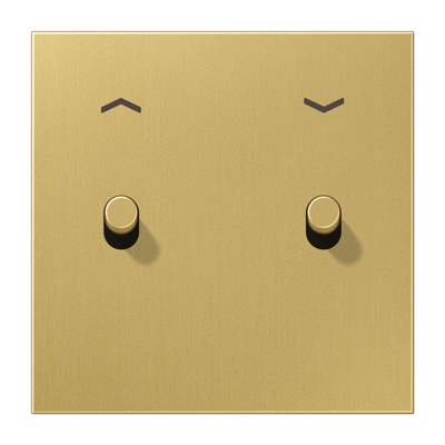 Центральная плата с символами «стрелки», 1 пост, 2 тумблера, цилиндр; металл; латунь classic; LS1912, ME12-5PCR25