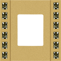 FD01261OR Fede Crystal De Luxe Sand Рамка 1-ная, Real Gold