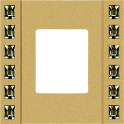 FD01261OR Fede Crystal De Luxe Sand Рамка 1-ная, Real Gold