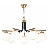 Evoluce SLE106803-07 Светильник подвесной Французское золото, Черный/Белый E14 7*40W