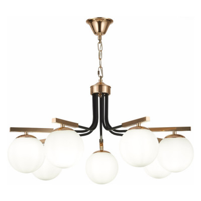 Evoluce SLE106803-07 Светильник подвесной Французское золото, Черный/Белый E14 7*40W