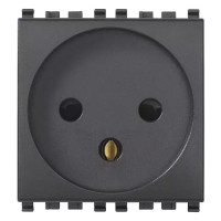 Vimar Розетка SICURY 2П+3 16А, израильский стандарт, серая, 20240