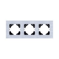 Рамка 3-постовая, серебро Kollinger Reflex AL RA3SR