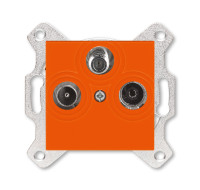 5011H-A03303 66W - Розетка TV-R-SAT ABB Levit единственная оранжевый - 2CHH083303A6066