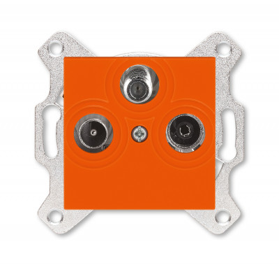 5011H-A03303 66W - Розетка TV-R-SAT ABB Levit единственная оранжевый - 2CHH083303A6066