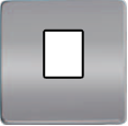 FD04317CB-M Fede Fede Плата монтажная Multimedia для 1-го разъёма, Bright Chrome/черн.