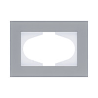 Рамка для двойной розетки, стекло серый Kollinger Reflex MG RM120GY Рамка для двойной розетки, стекло серый Kollinger Reflex MG RM120GY