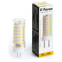 Лампа светодиодная, (9W) 230V G4 2700K JCD, LB-434, Feron 38143